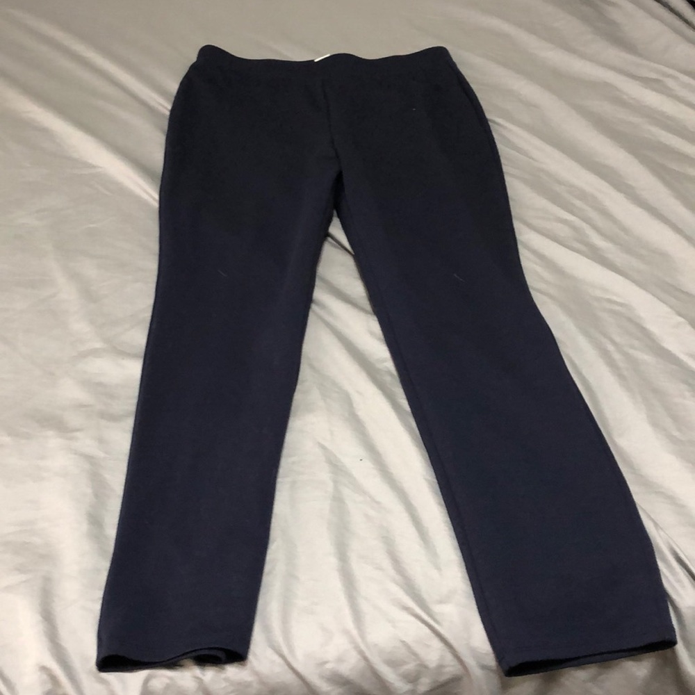 Croft & Barrow Navy Blue Stretch Pants